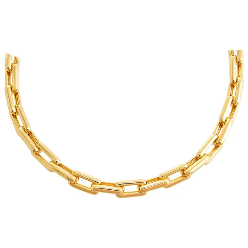 Solid Chunky Paperclip Necklace sold by Adina Eden's