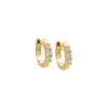 Triple CZ Huggie Earring 14K sold by Adina Eden's