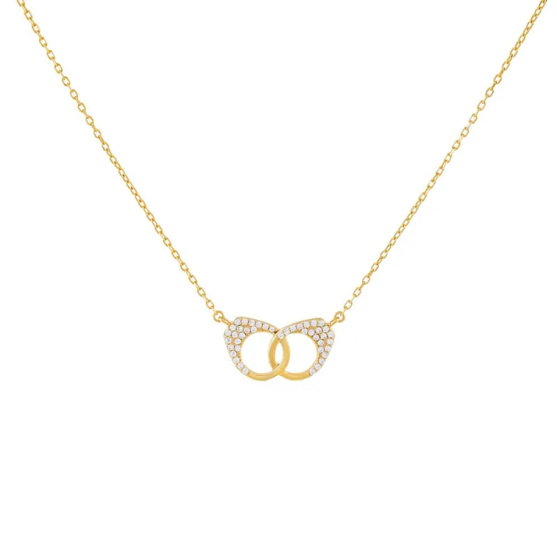 Pavé Handcuff Necklace sold by Adina Eden's