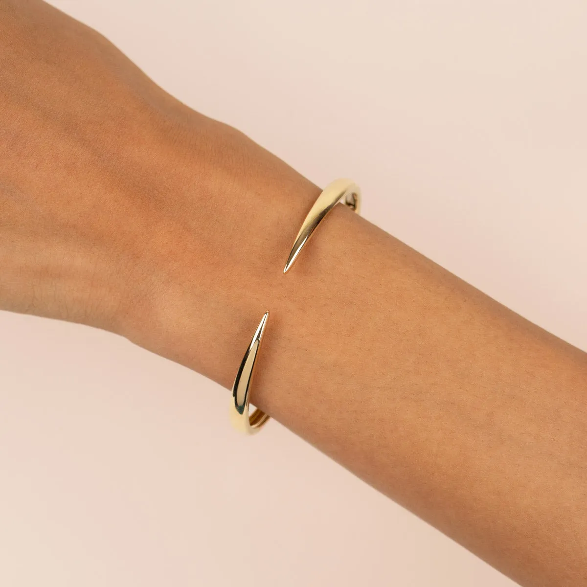 Solid Claw Bangle 14K sold by Adina Eden's product image thumbnail 2