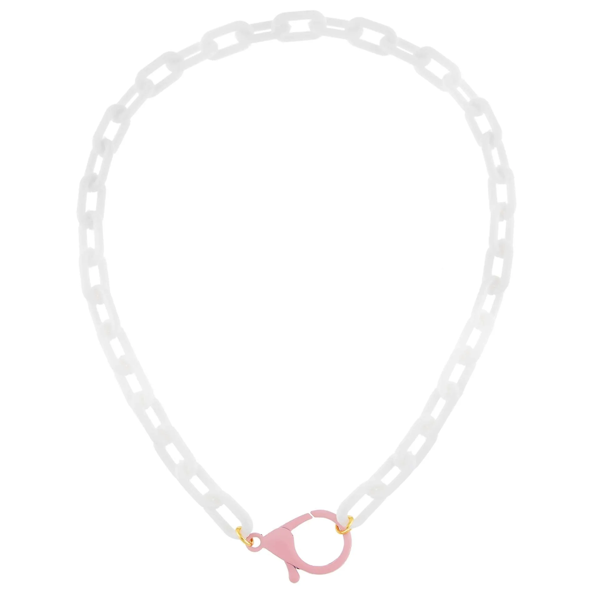 Enamel Clasp Chain Link Necklace sold by Adina Eden's product image thumbnail 3