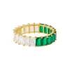Two Tone Colored Baguette Ring sold by Adina Eden's