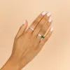 Two Tone Colored Baguette Ring sold by Adina Eden's