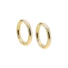 Solid Hollow Rounded Hoop Earring 14K sold by Adina Eden's