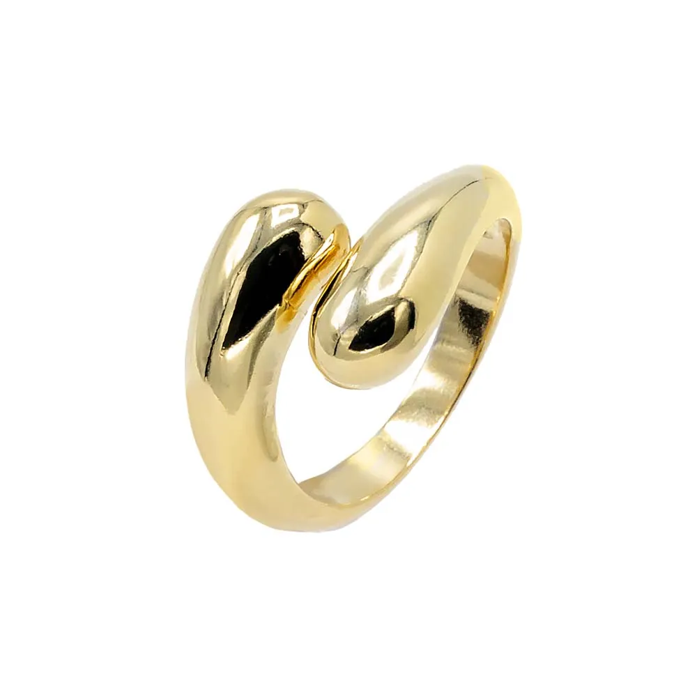 Solid Double Graduated Teardrop Ring sold by Adina Eden's