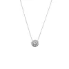 Lab Grown Diamond Solitaire Bezel Necklace 14K sold by Adina Eden's