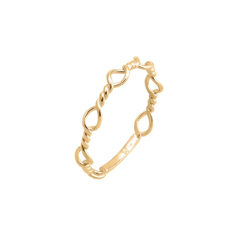Solid Twisted Open Band 14K sold by Adina Eden's