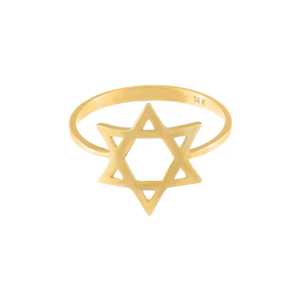 Large Star of David Ring 14K sold by Adina Eden's product image thumbnail 4