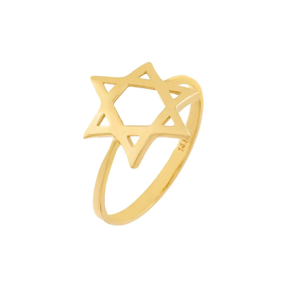 Large Star of David Ring 14K sold by Adina Eden's