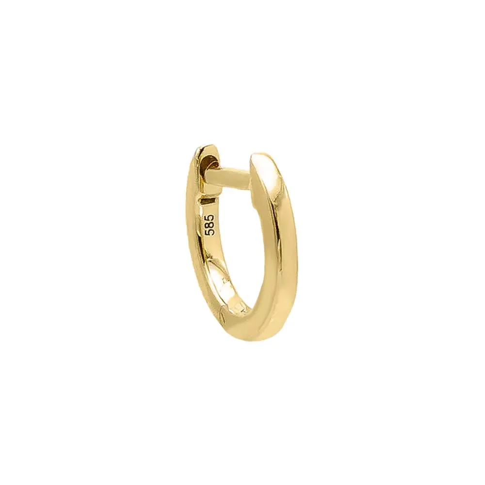 Solid Huggie Earring 14K sold by Adina Eden's product image thumbnail 3