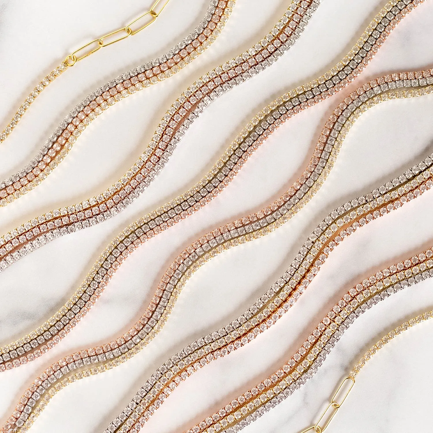 Tennis X Link Necklace sold by Adina Eden's product image thumbnail 5