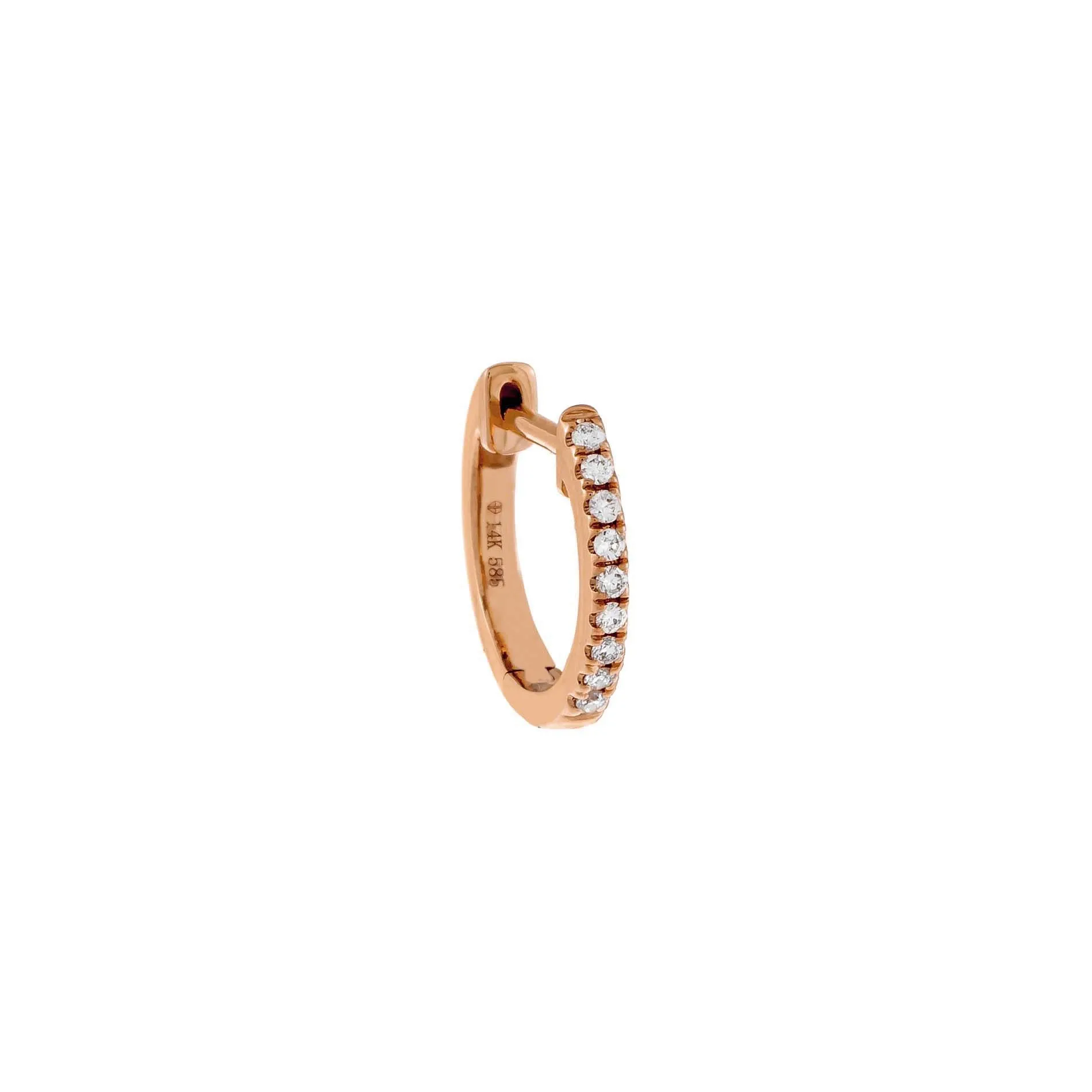 Diamond Cartilage Huggie Earring 14K sold by Adina Eden's product image thumbnail 4