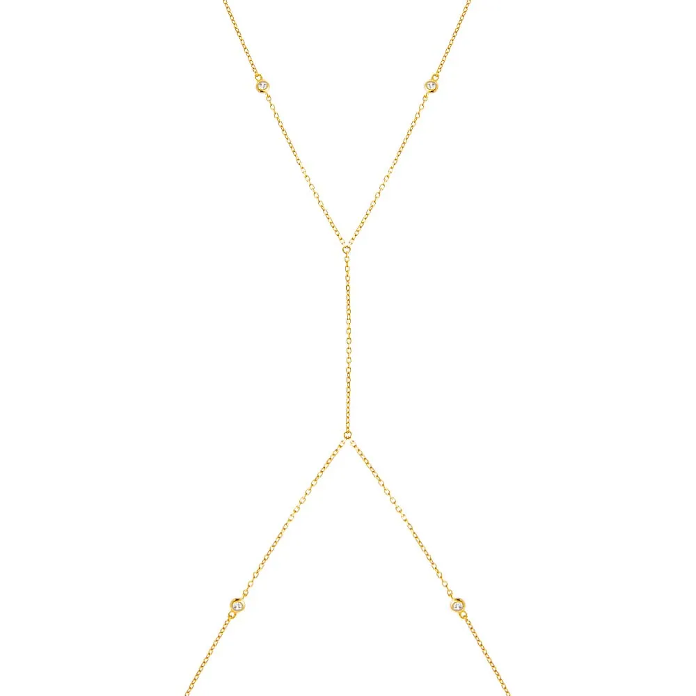 CZ Station Body Chain sold by Adina Eden's