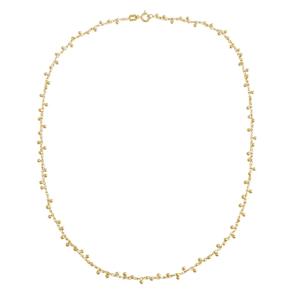 Solid Scattered Bead Necklace 14K sold by Adina Eden's product image thumbnail 3