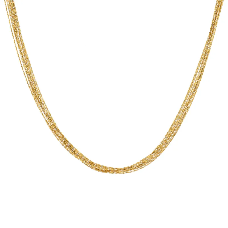 Multi Strand Chain Necklace sold by Adina Eden's