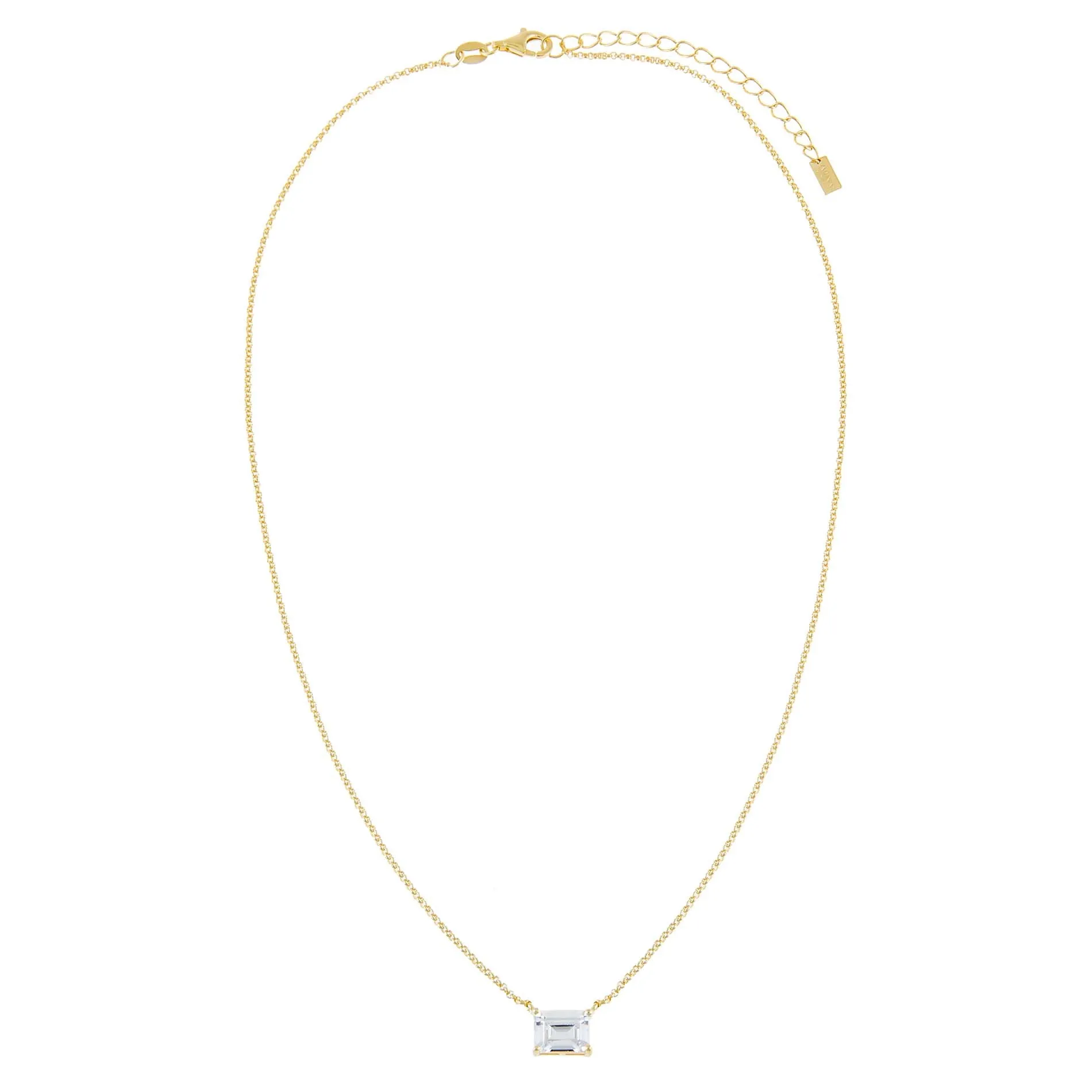 Baguette Necklace sold by Adina Eden's product image thumbnail 3