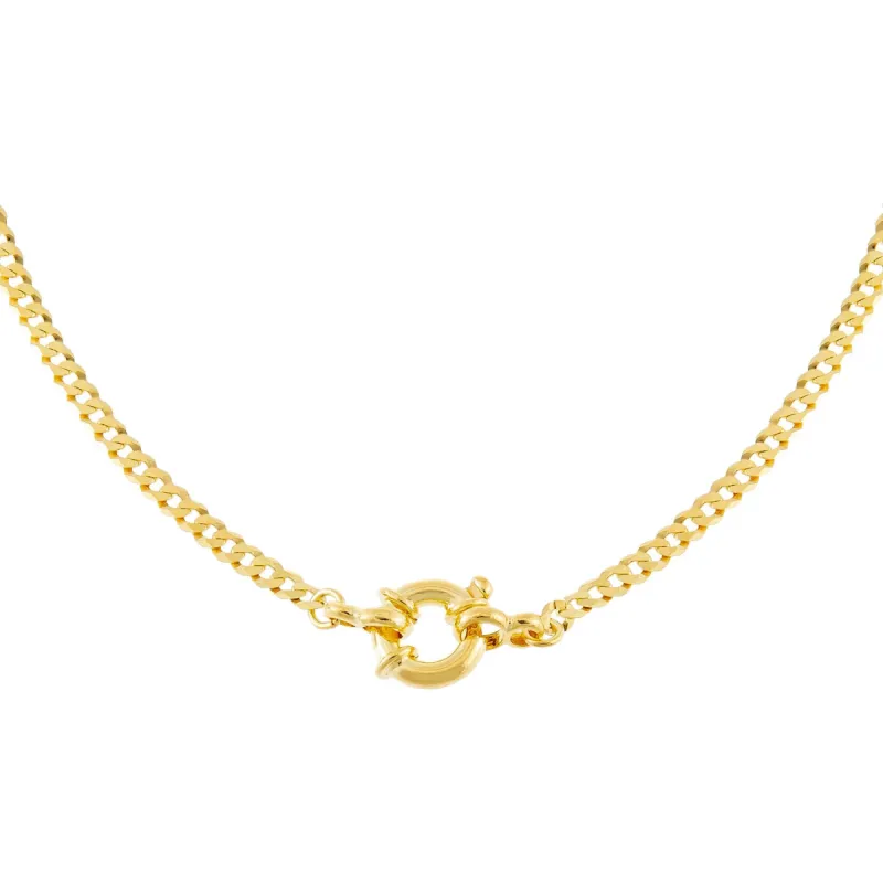 Flat Cuban Toggle Chain Necklace sold by Adina Eden's