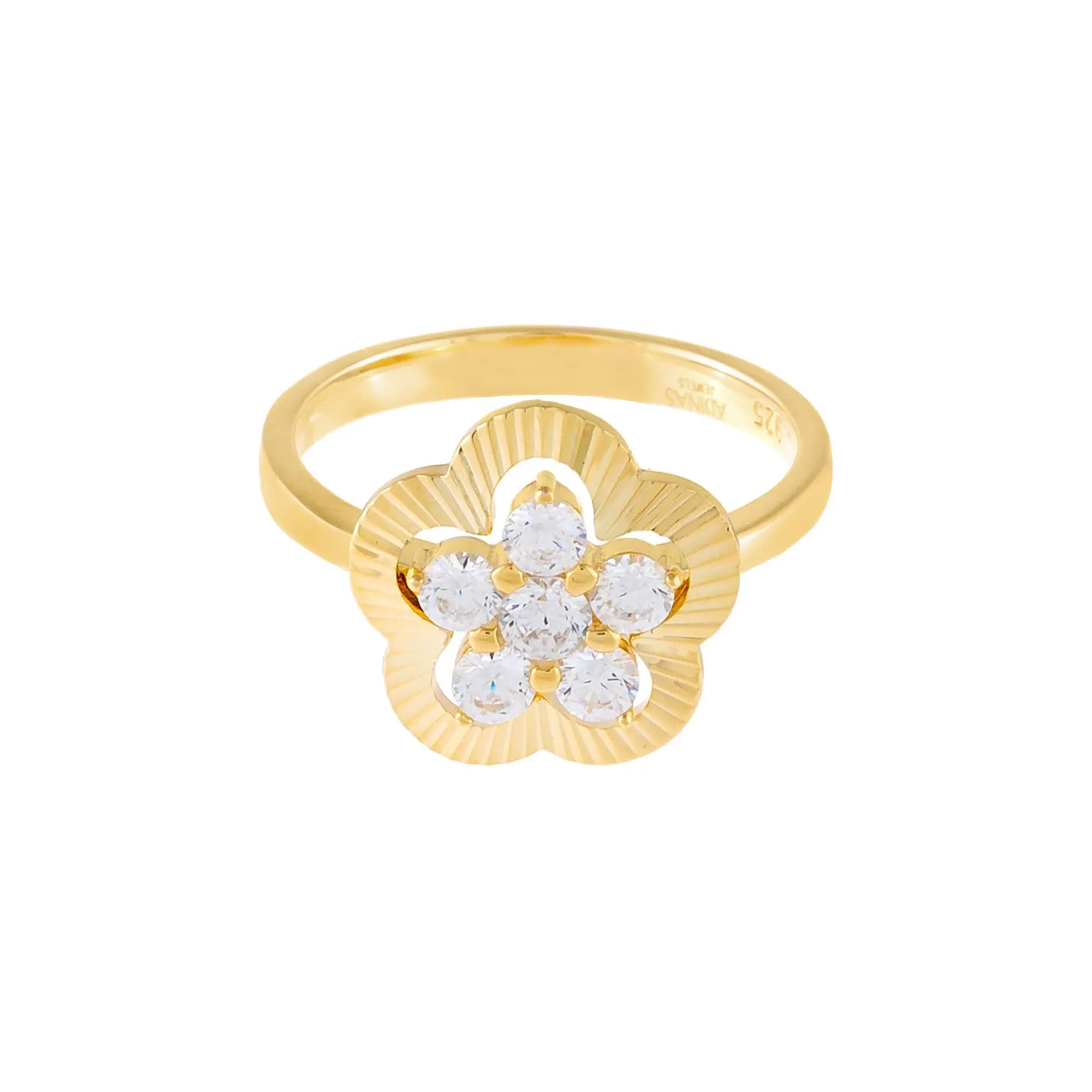 CZ Illusion Flower Ring sold by Adina Eden's product image thumbnail 5