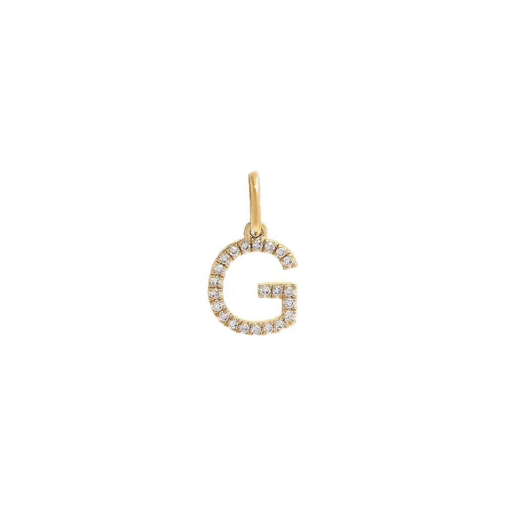 Diamond Initial Charm 14K sold by Adina Eden's product image thumbnail 4