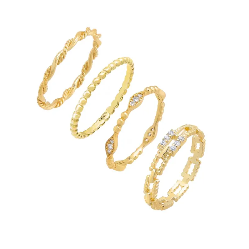 The Perfect Work Ring Combo Set sold by Adina Eden's