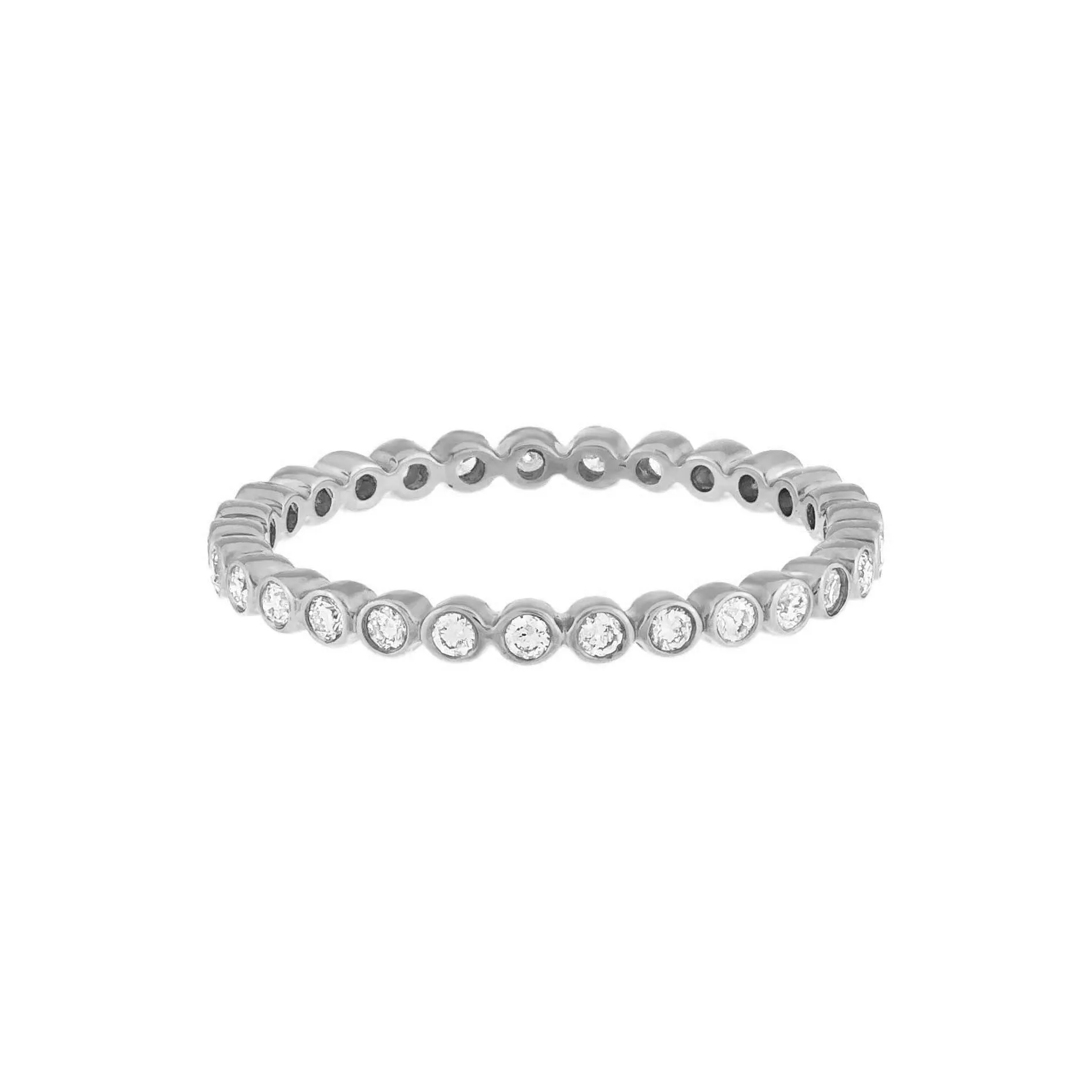 Diamond Bezel Band 14K sold by Adina Eden's product image thumbnail 4