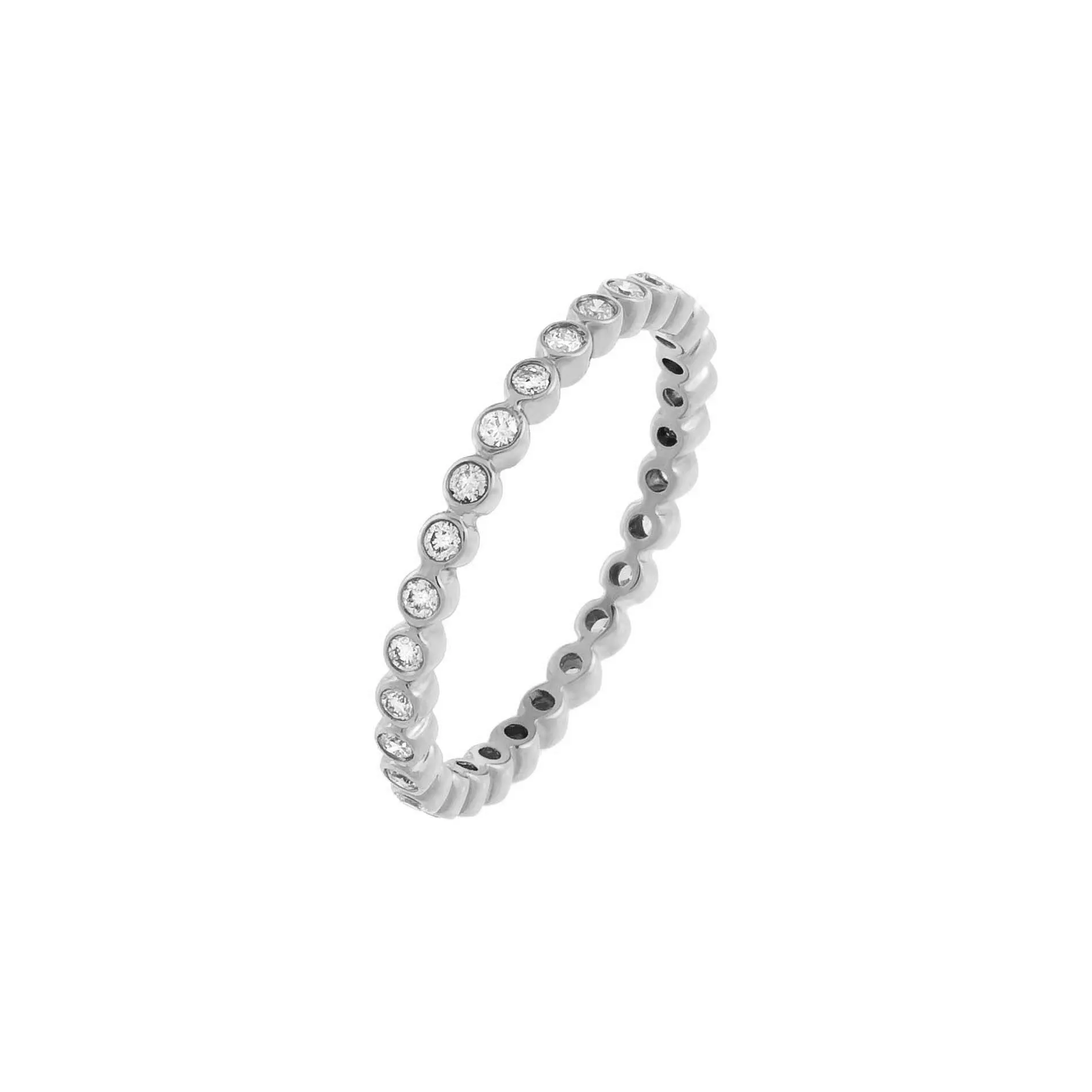 Diamond Bezel Band 14K sold by Adina Eden's