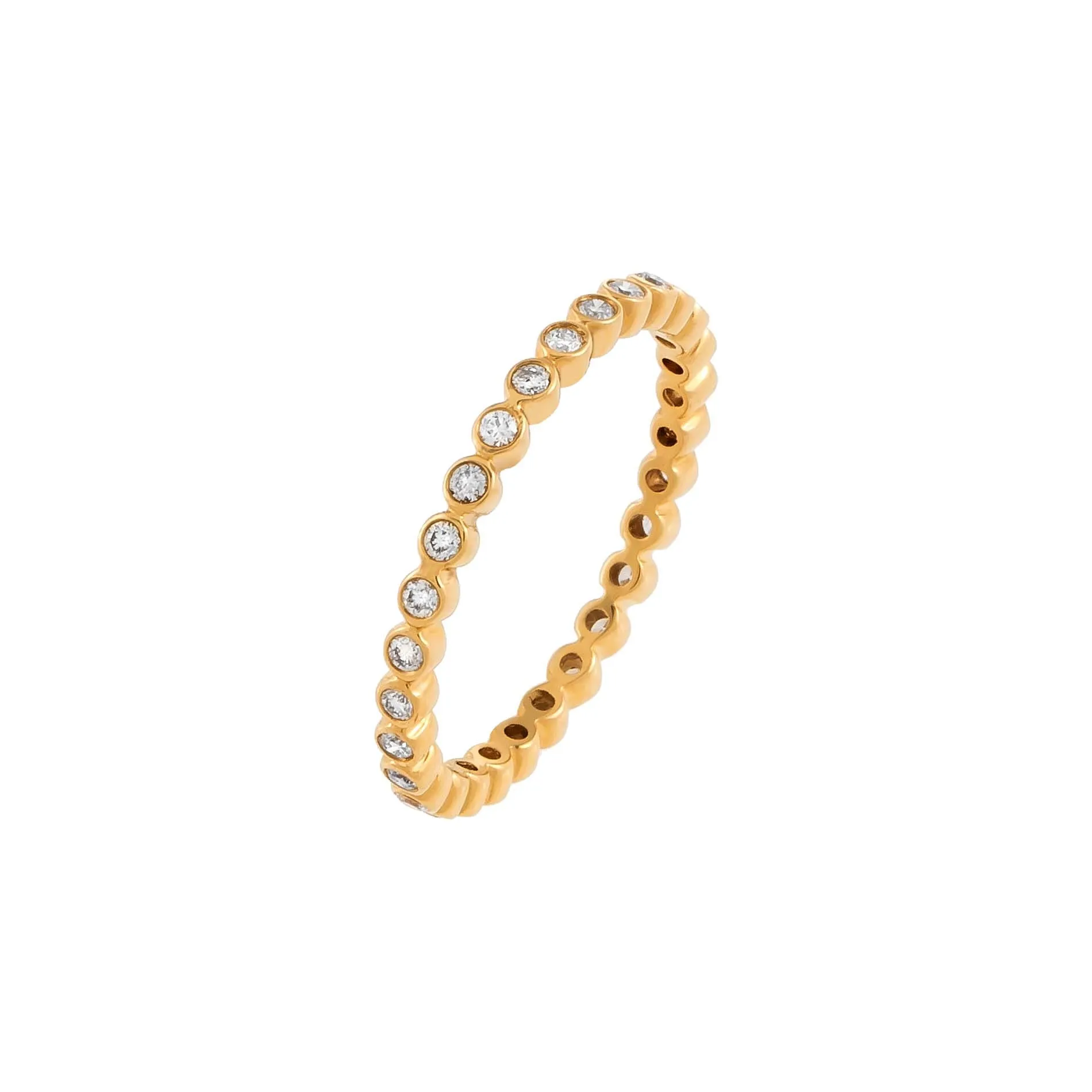 Diamond Bezel Band 14K sold by Adina Eden's product image thumbnail 2