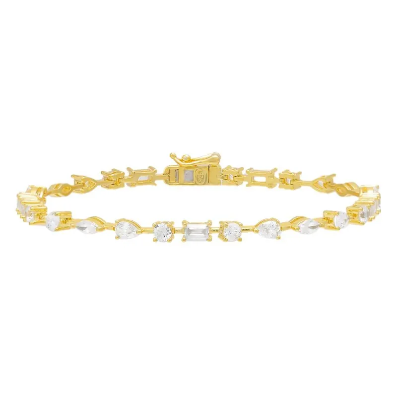 Multi CZ Stone Bracelet sold by Adina Eden's