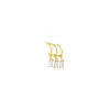Colored Triple Dangling Baguette Stone Earring sold by Adina Eden's