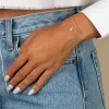 Diamond Pave Round Pendant Bracelet 14K sold by Adina Eden's