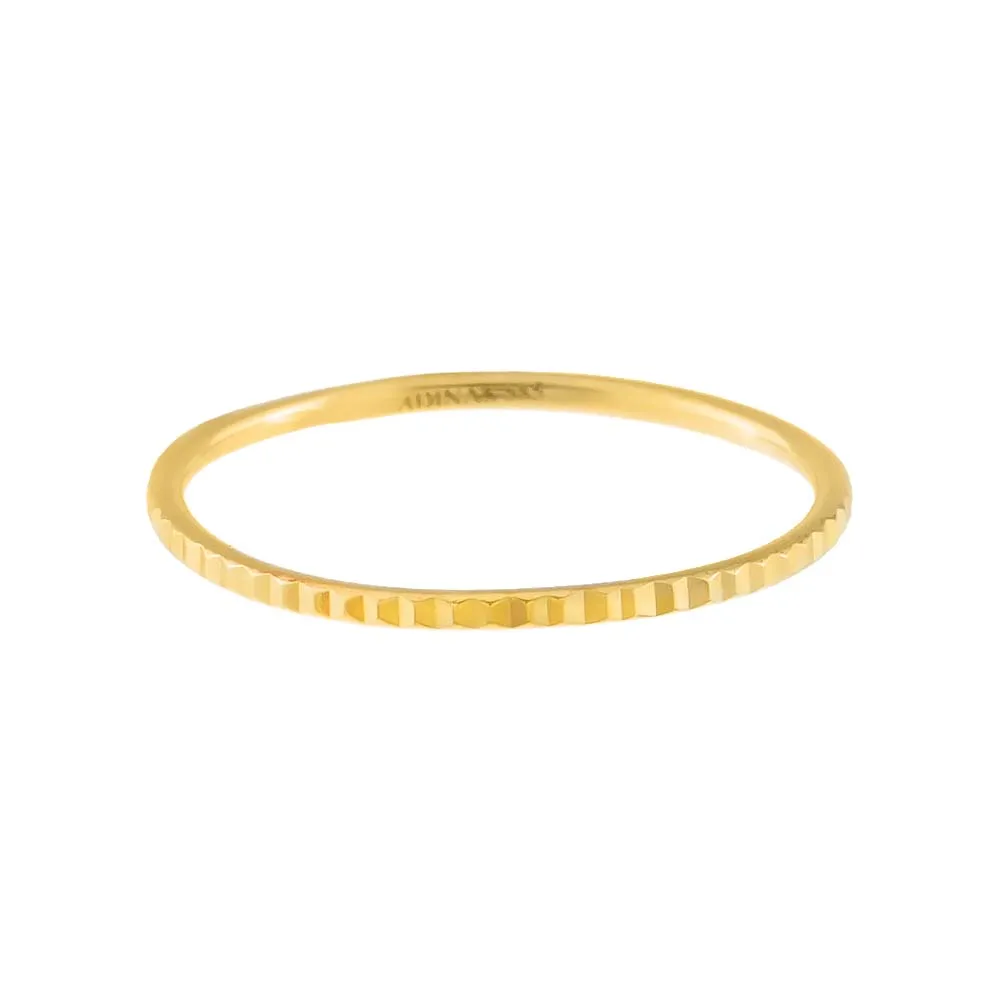 Thin Hammered Ring 14K sold by Adina Eden's product image thumbnail 3