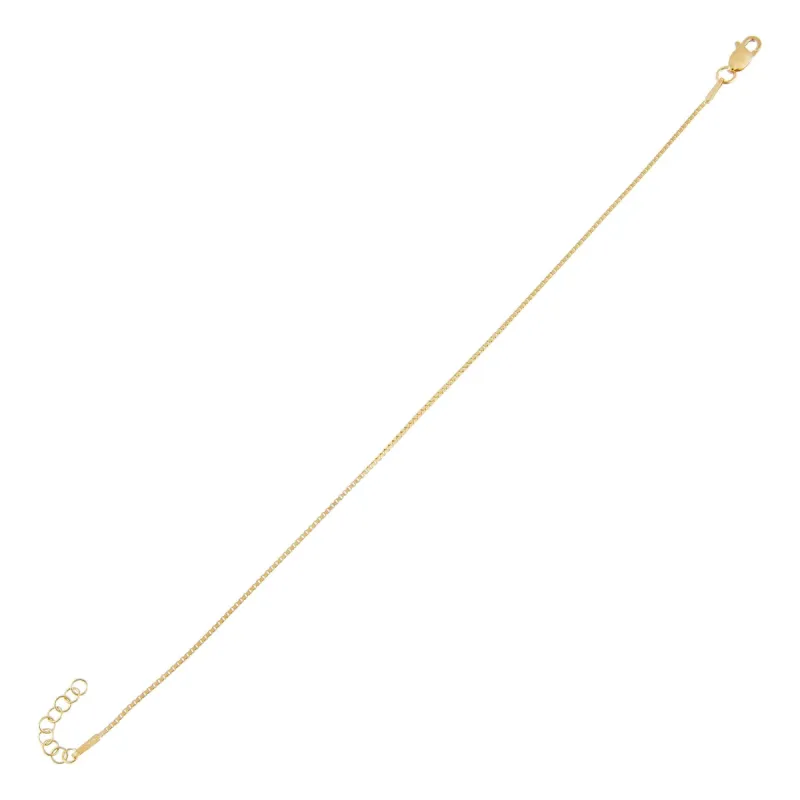 Thin Box Chain Bracelet sold by Adina Eden's