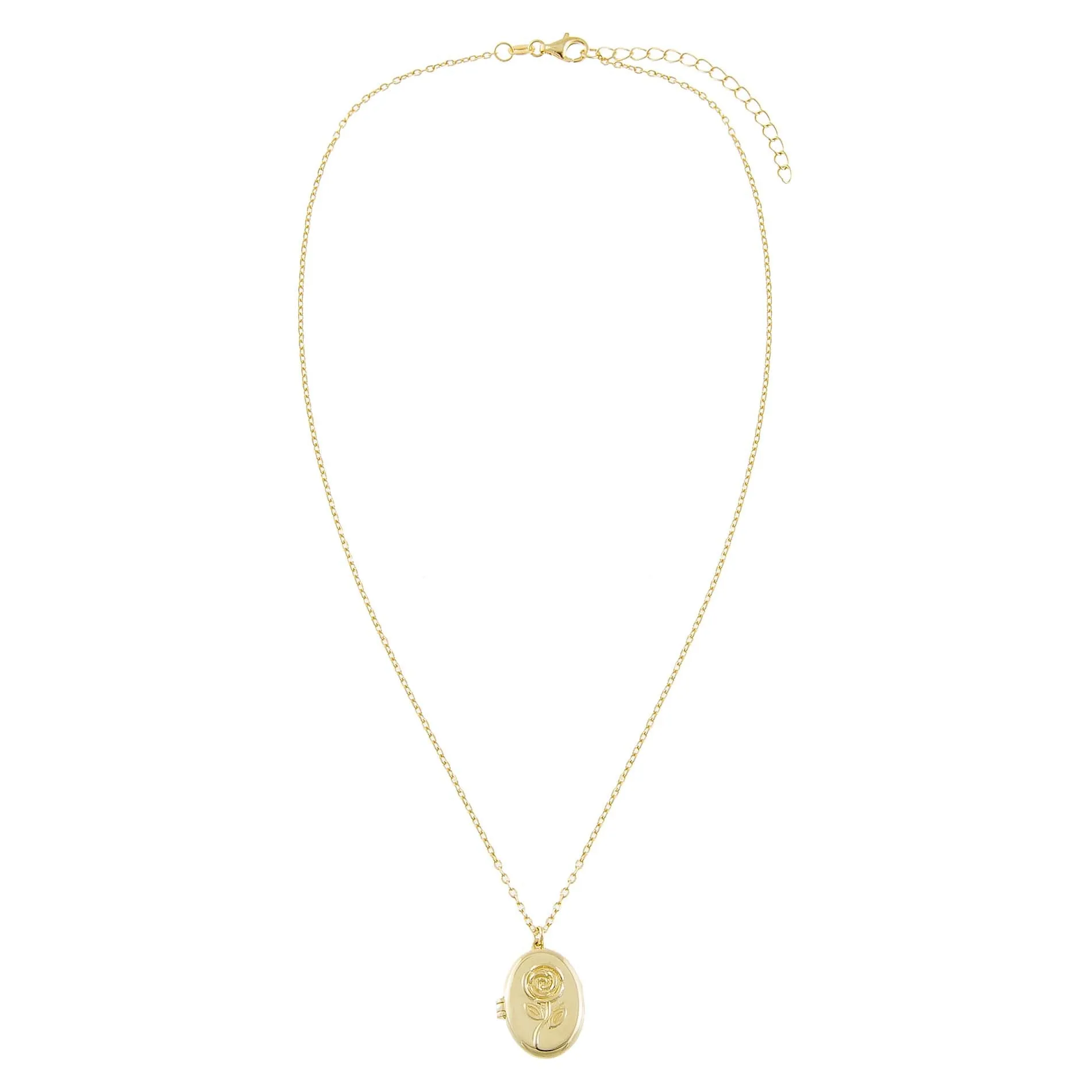 Rose Locket Necklace sold by Adina Eden's product image thumbnail 3