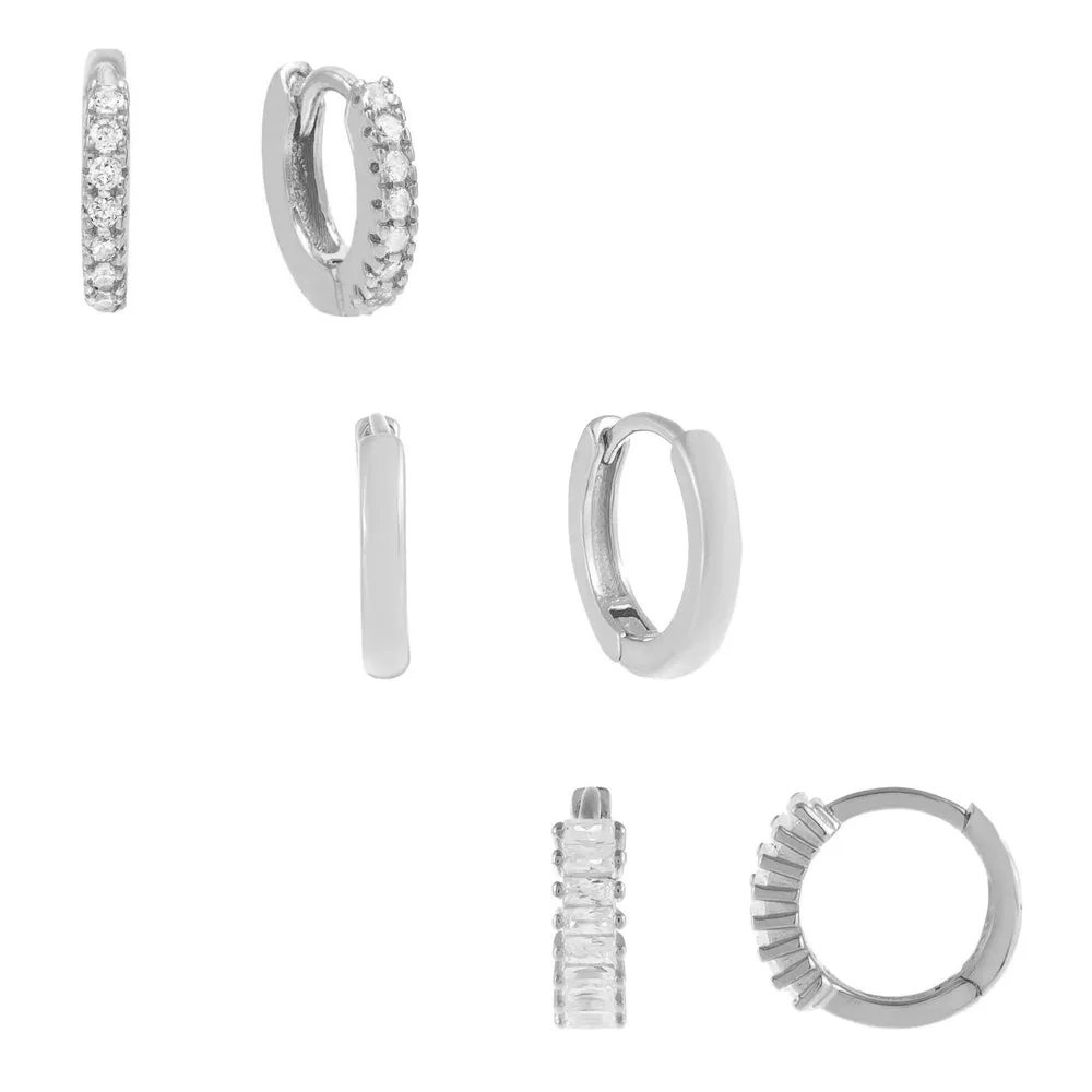 The Ultimate Huggie Earring Combo Set sold by Adina Eden's product image thumbnail 3