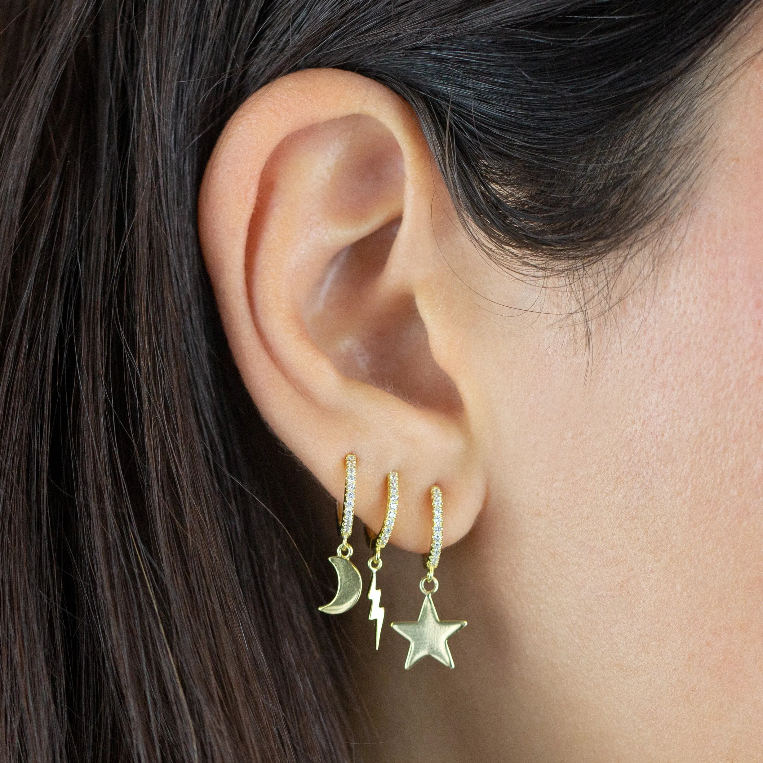 CZ Celestial Earring Combo Set sold by Adina Eden's product image thumbnail 2