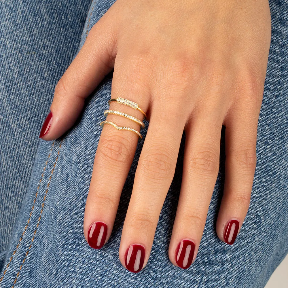 Pavé Queen Ring Combo Set sold by Adina Eden's product image thumbnail 2