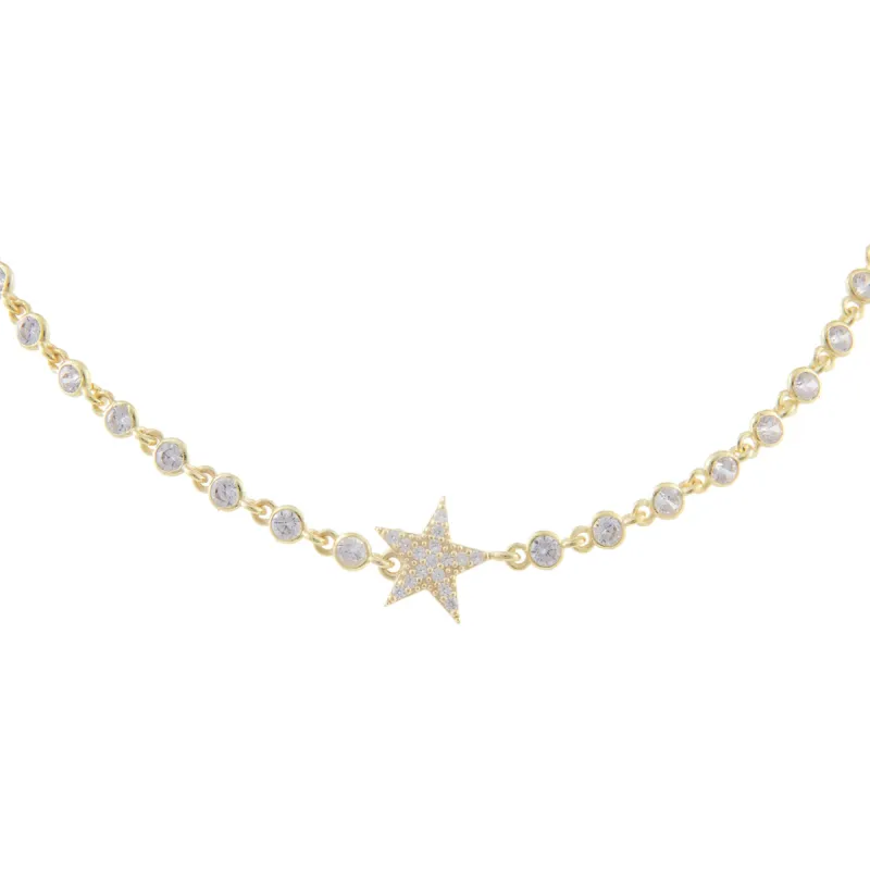 Star Bezel Choker sold by Adina Eden's