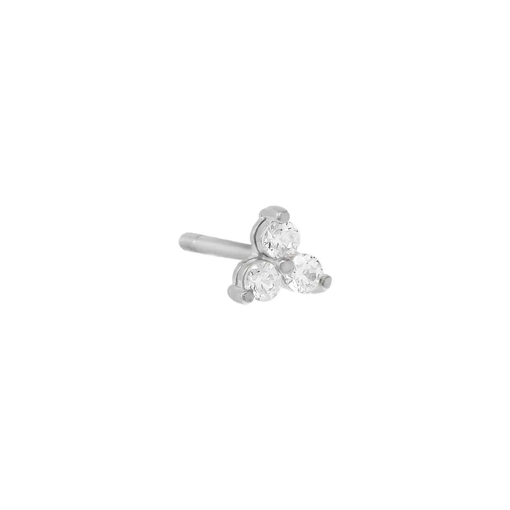 Tiny CZ Cluster Stud Earring sold by Adina Eden's product image thumbnail 5