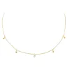 Mini Dangling CZ & Beaded Ball Choker sold by Adina Eden's