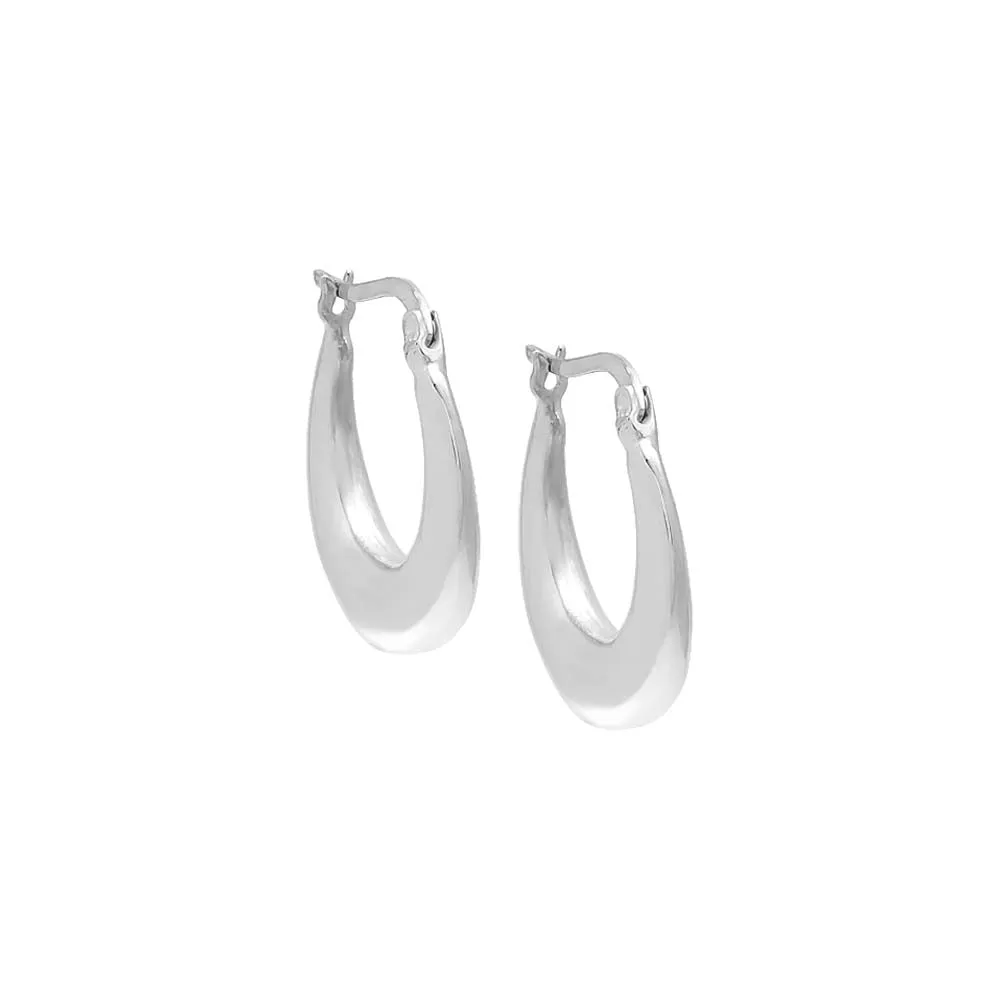 Graduated Hollow Solid Hoop Earring sold by Adina Eden's product image thumbnail 3