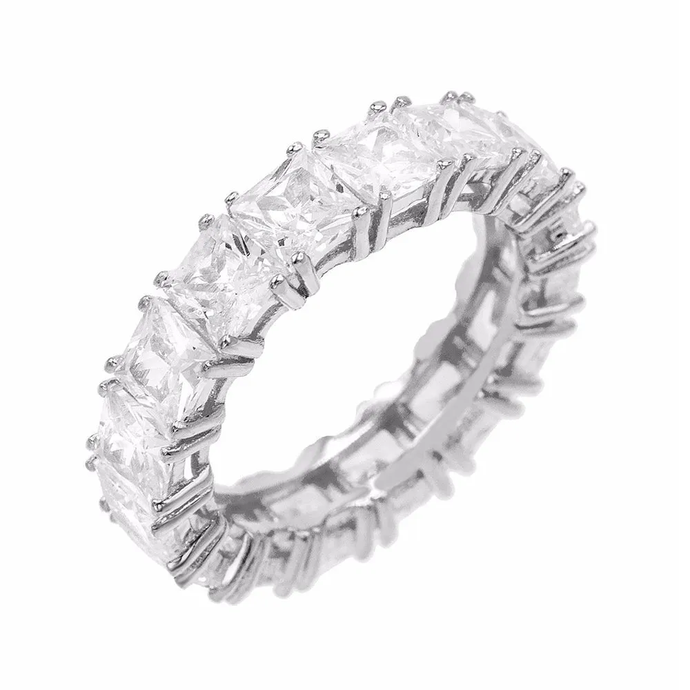 Men's Princess Cut Eternity Band sold by Adina Eden's