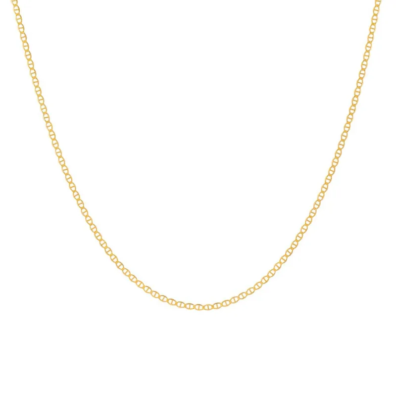 Flat Gucci Chain Necklace 14K sold by Adina Eden's