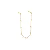 Diamond By The Yard Double Chain Stud Earring 14K sold by Adina Eden's