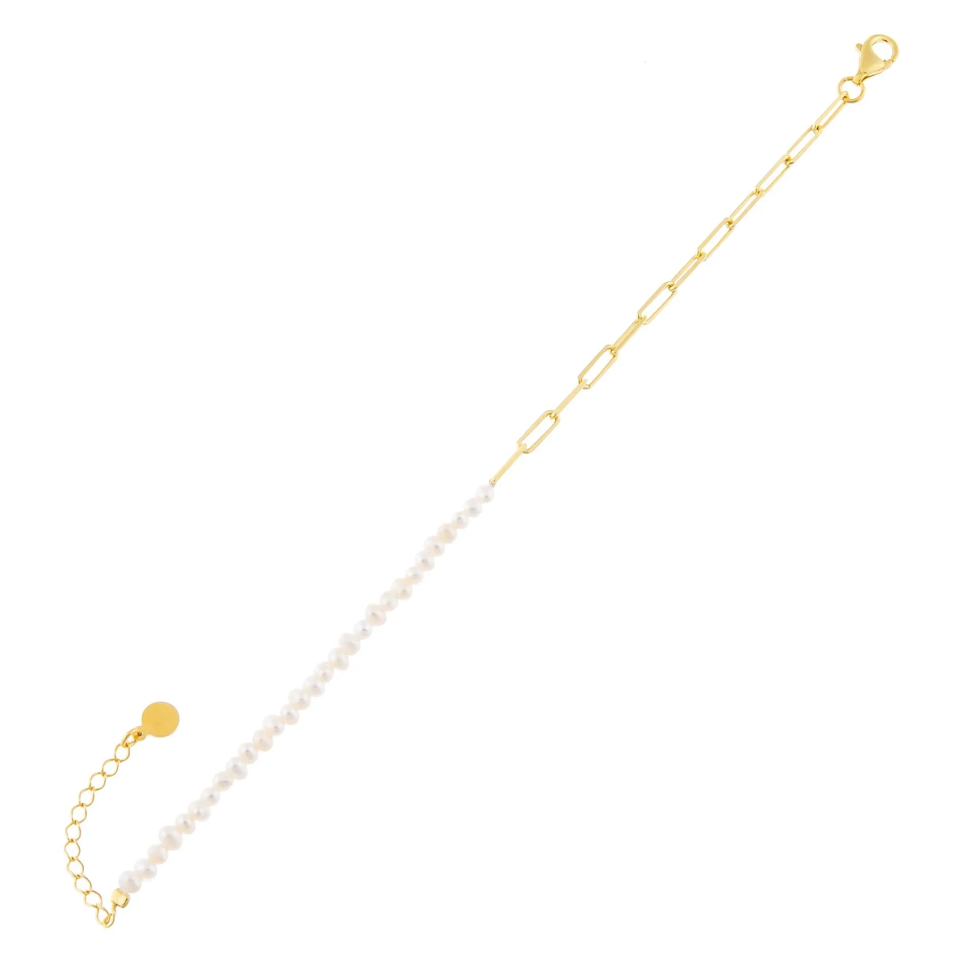 Pearl X Link Bracelet sold by Adina Eden's