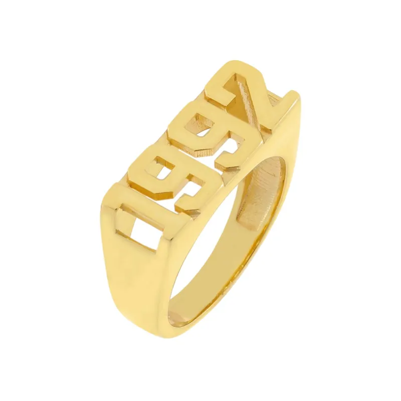 Men's Year Ring made by Adina Eden's