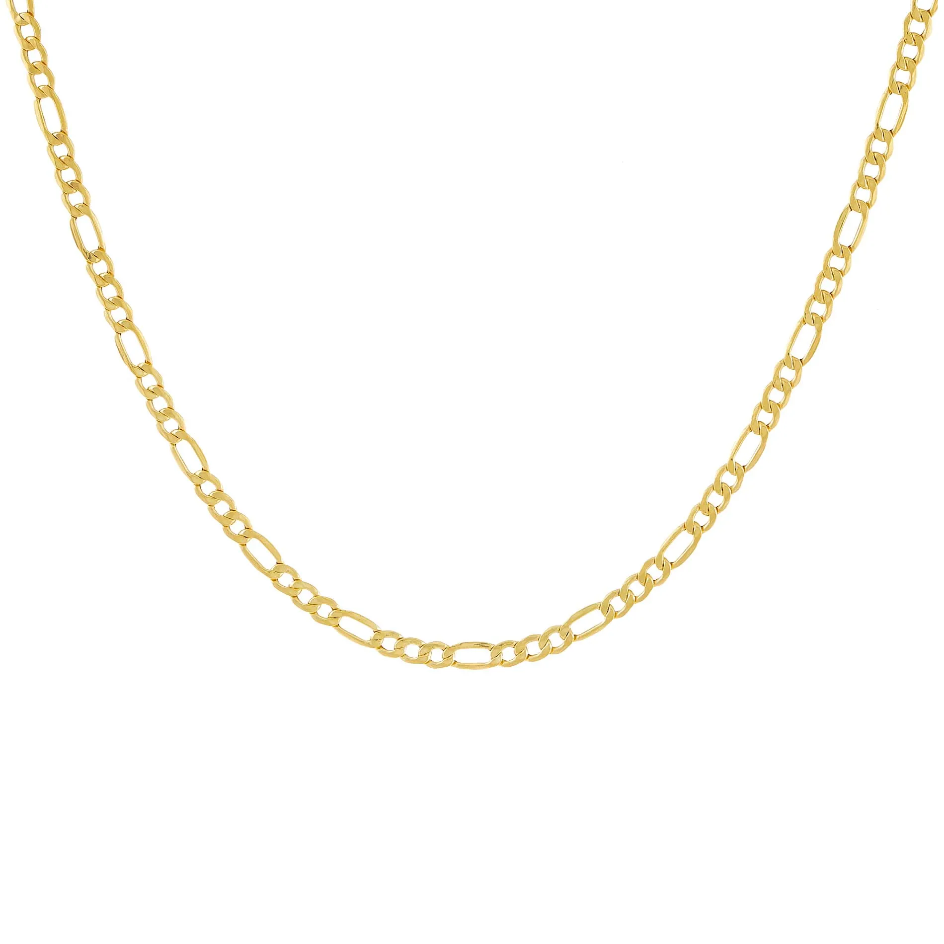 Super Hollow Figaro Necklace 14K sold by Adina Eden's product image thumbnail 4