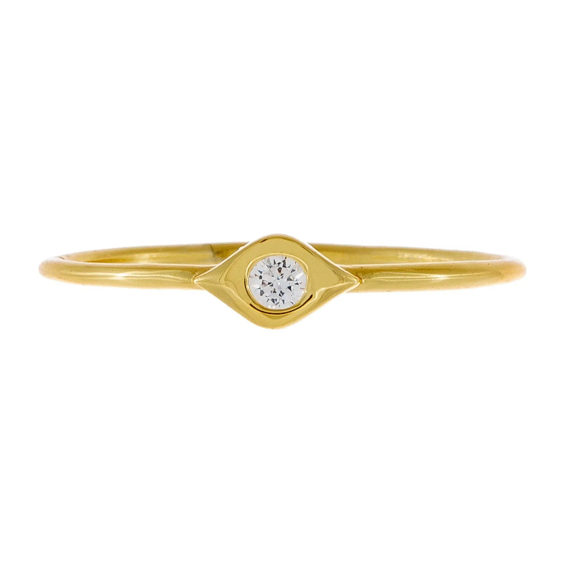 CZ Dainty Evil Eye Ring sold by Adina Eden's