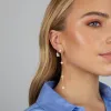 Pearl Chain Drop Stud Earring 14K sold by Adina Eden's