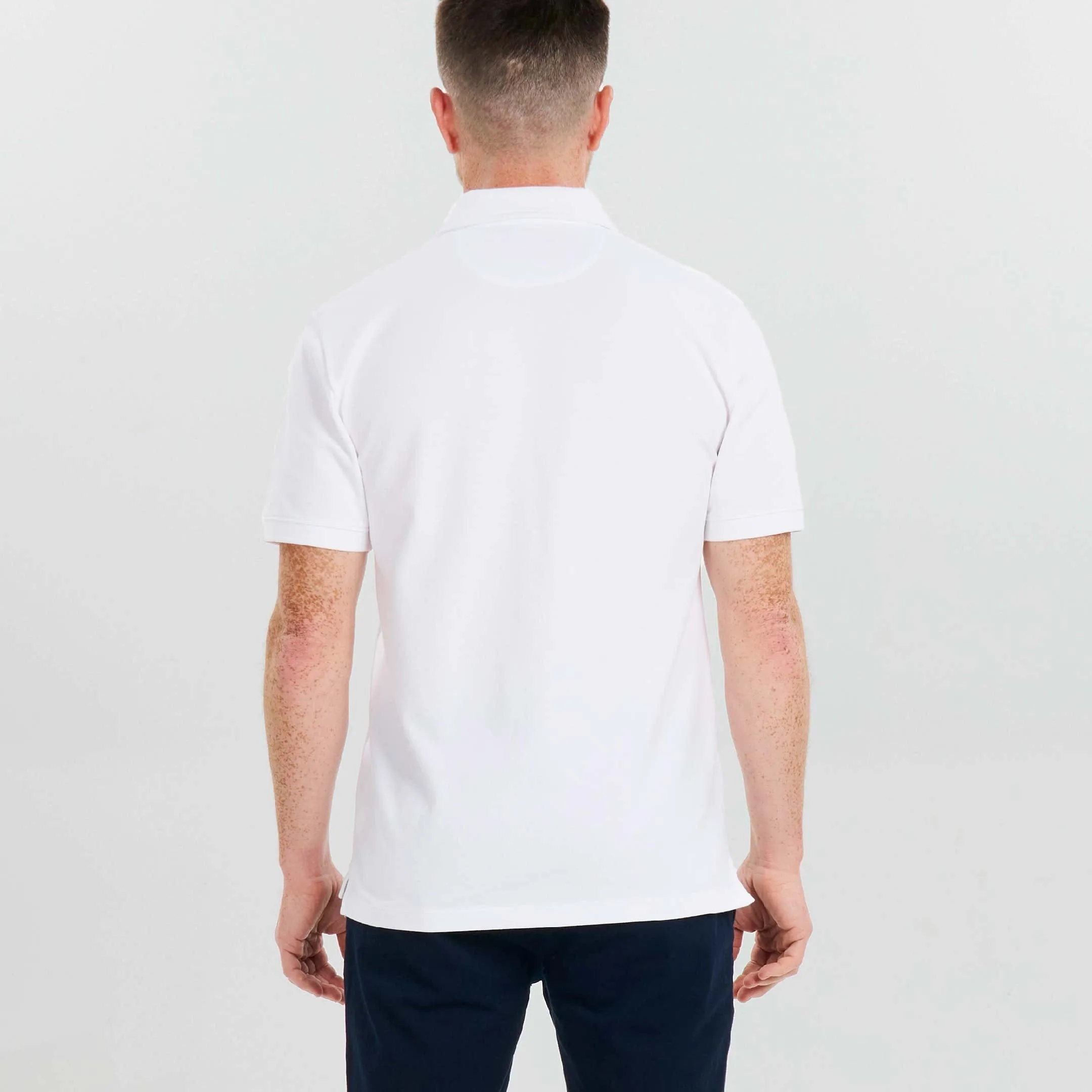 White Pique Daily Polo sold by Ash & Erie product image thumbnail 3