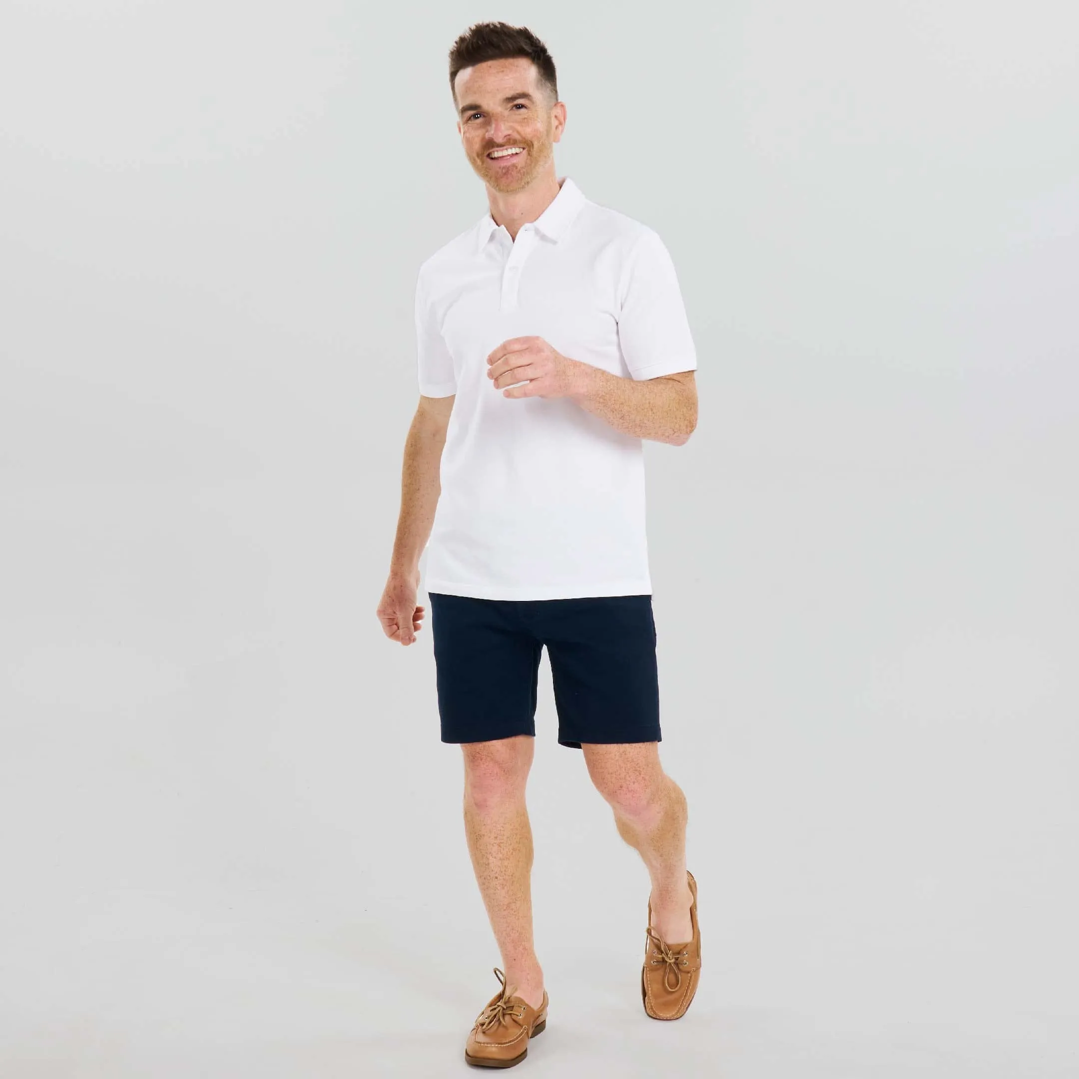 White Pique Daily Polo sold by Ash & Erie product image thumbnail 2